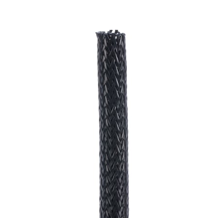 Panduit Braided Cable Sleeve, 0.375 in Inside Dia., 0.38 in Max Bundle Dia., 150 ft, Black SE38PSFR-CLR0